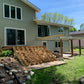 Wood Construction Mid-Level Composite Decking W/ Stairs
