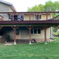 Wood Construction Mid-Level Composite Decking W/ Stairs