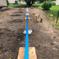 Natural Wood Low-Level Composite Deck W/ Railing