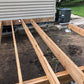 Natural Wood Low-Level Composite Deck W/ Railing