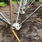 Natural Wood Low-Level Composite Deck W/ Railing
