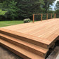 Natural Wood Low-Level Composite Deck W/ Railing