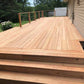 Natural Wood Low-Level Composite Deck W/ Railing