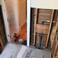 Bathroom Update Glass Tiled Storage Shelves