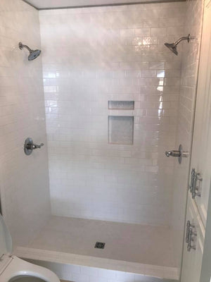 Dual Shower Head Bathroom Update