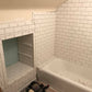 Bathroom Update Glass Tiled Storage Shelves