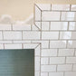 Bathroom Update Glass Tiled Storage Shelves