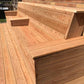 Seamlessly Integrated Natural Wood Deck W/Bench Seating
