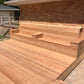 Seamlessly Integrated Natural Wood Deck W/Bench Seating