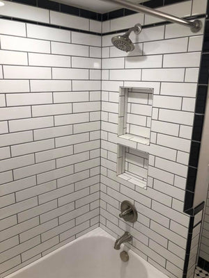 Black and White Themed Bathroom Update