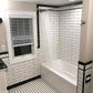 Black and White Themed Bathroom Update