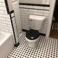 Black and White Themed Bathroom Update