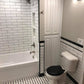 Black and White Themed Bathroom Update