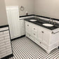 Black and White Themed Bathroom Update