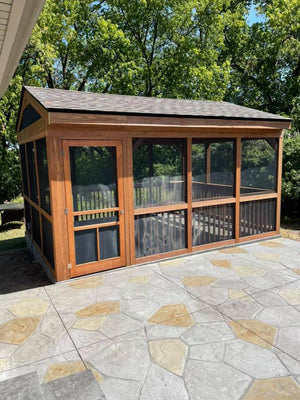 Overlook Patio Stamped Concrete W/ Gazebo