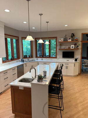 Open Concept Updated Kitchen - Center Island & Storage All Around