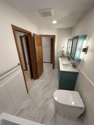 Modern Clean Bathroom Update