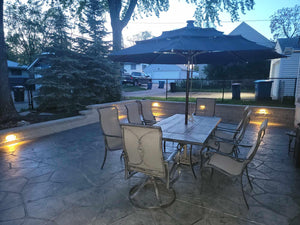 Updated Patio Stamped Concrete