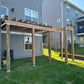 Brown Mid-Level Composite Decking W Stairs And Gate