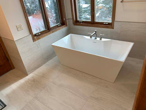 Johnson Street Bathroom Stand Alone Tub & Large Shower