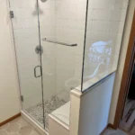MEtro Remodling Updated Bathroom - Glass Door & Bench Seat W: Shower Niche