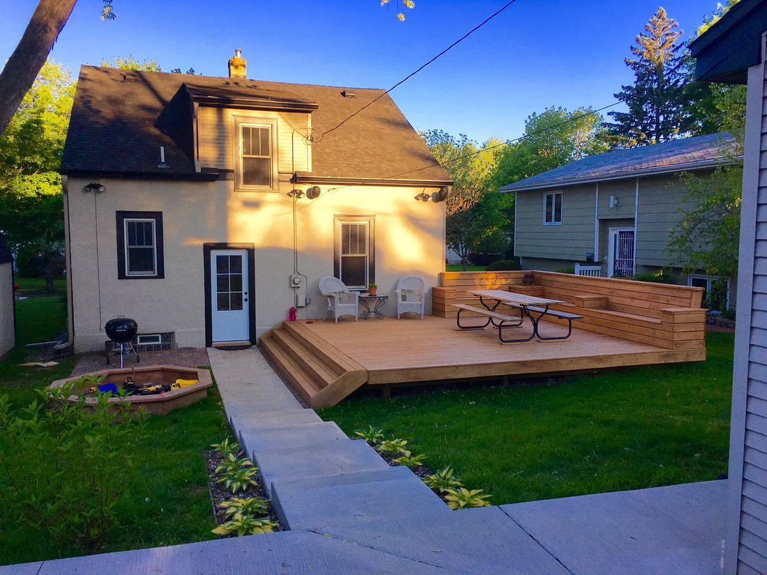 Metro Remodeling Add-On Natural Wood Deck1