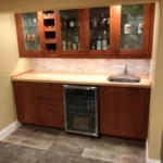 Metro Remodeling Basement Update With Custom Butcher Block Wet Bar & Bathroom