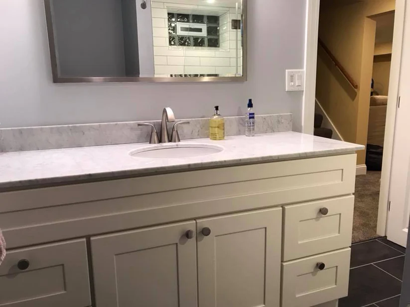 Metro Remodeling Basement Update With Custom Butcher Block Wet Bar & Bathroom9