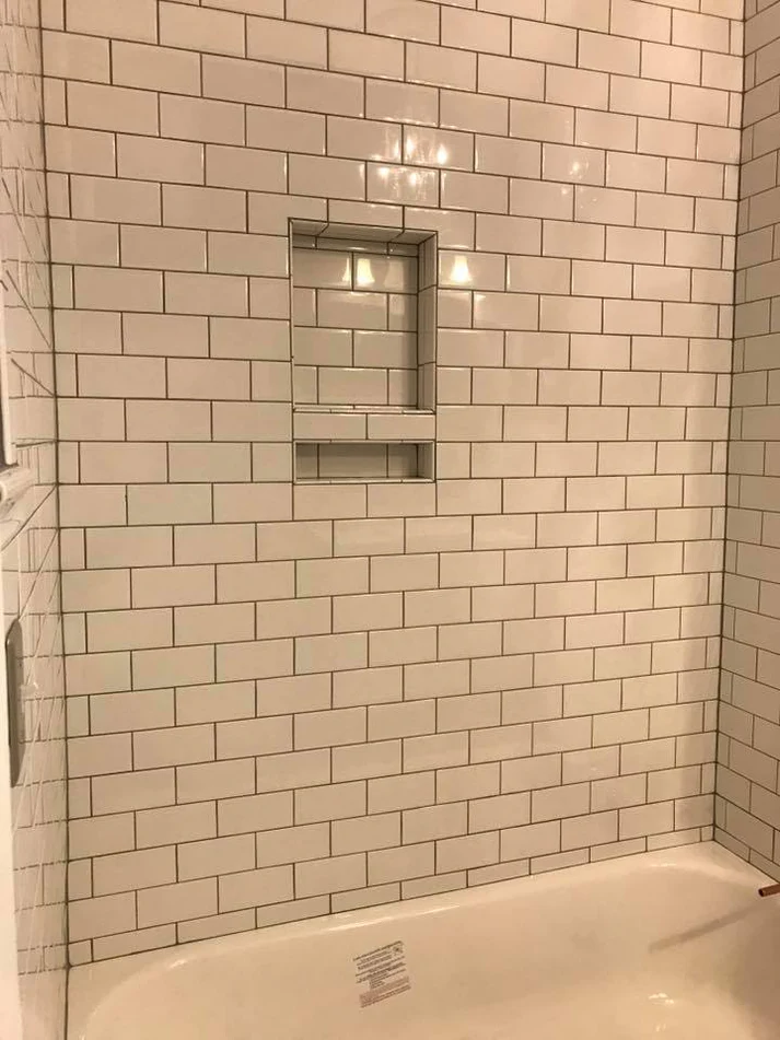 Metro Remodeling Bathroom Update With Curved Tile Half Wall2