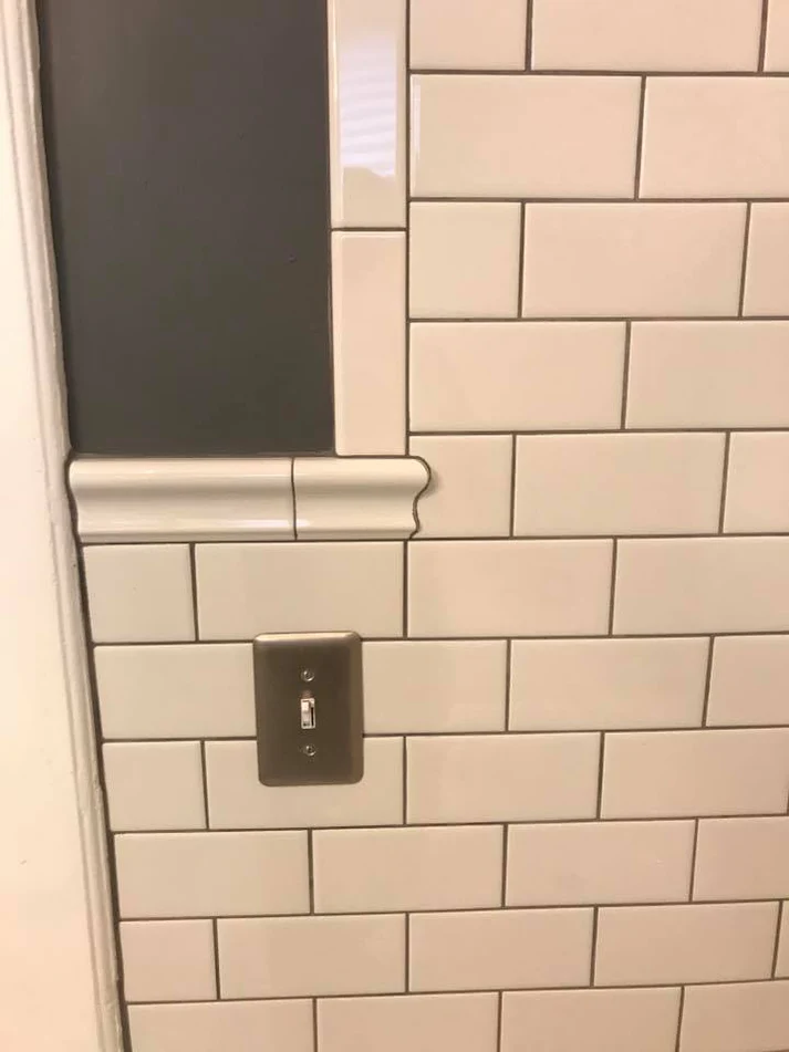 Metro Remodeling Bathroom Update With Curved Tile Half Wall3