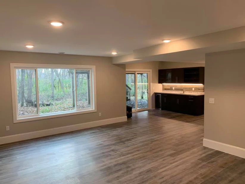 Metro Remodeling Beautiful Custom Dark Wood & Barn Lumber Wet Bar & Interior Refresh2