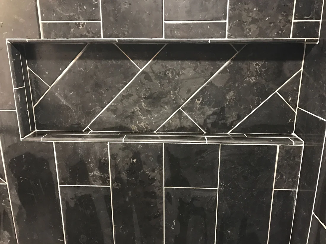 Metro Remodeling Beautiful Custom Pattern Tile Inlay Shower Update2