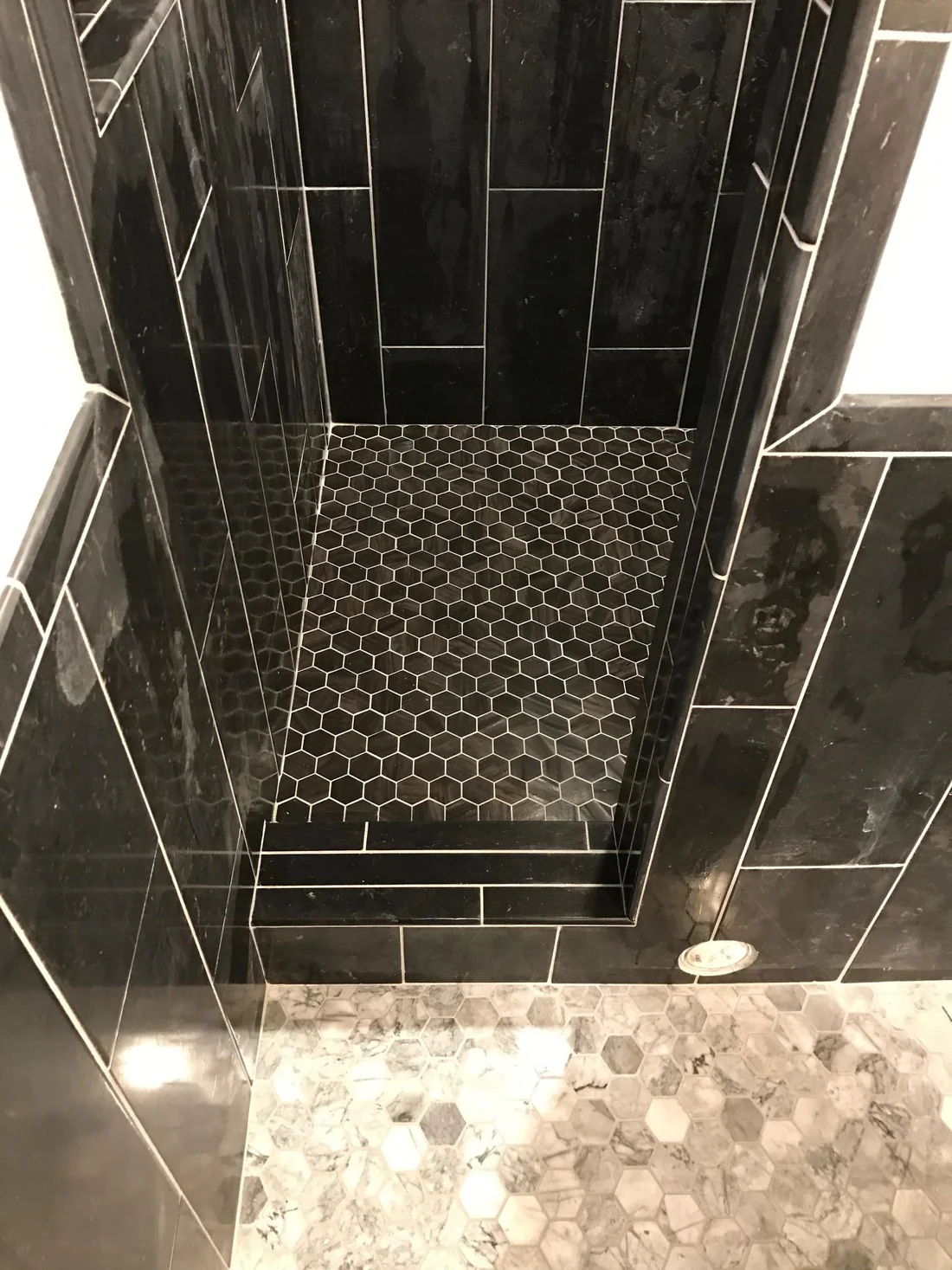 Metro Remodeling Beautiful Custom Pattern Tile Inlay Shower Update3