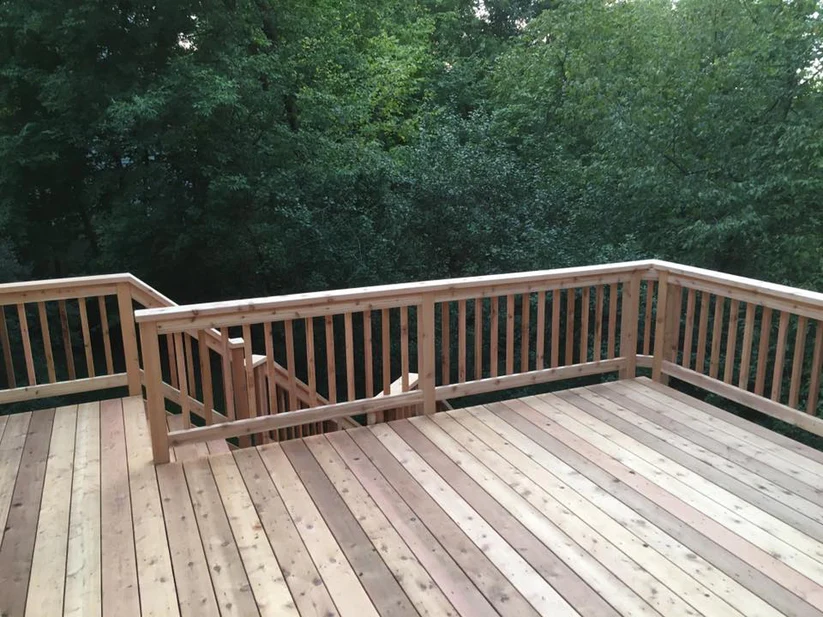 Metro Remodeling Beautiful Natural Wood Deck1