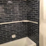 Metro Remodeling Black Subway Tiled Shower Update1