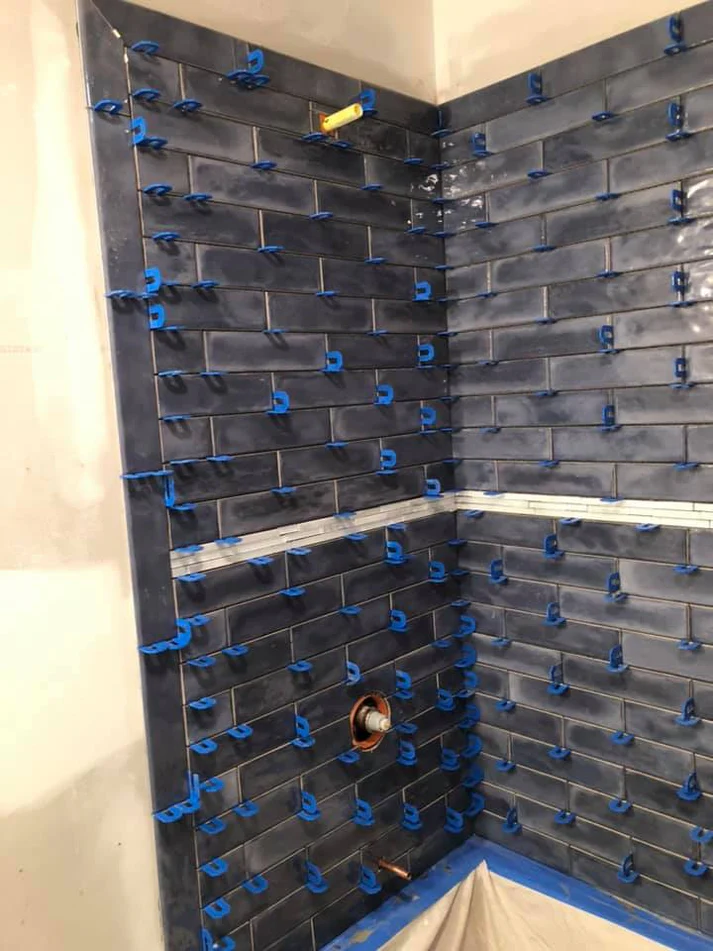 Metro Remodeling Black Subway Tiled Shower Update6