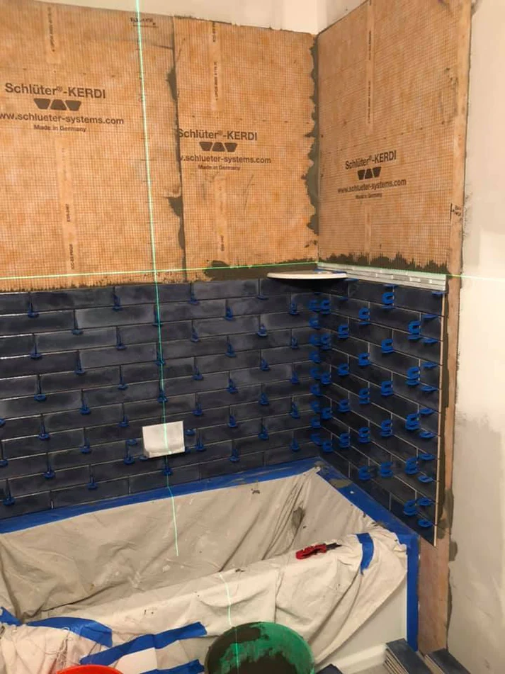 Metro Remodeling Black Subway Tiled Shower Update8
