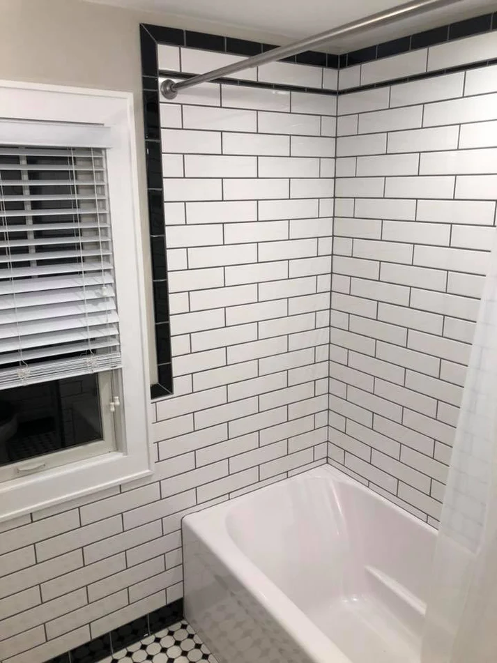 Metro Remodeling Black and White Themed Bathroom Update4