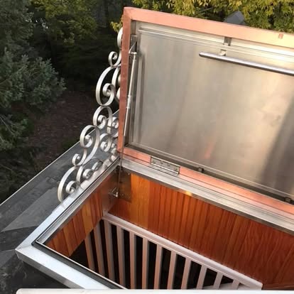Metro Remodeling Custom Roof Top Terrace Access Hatch