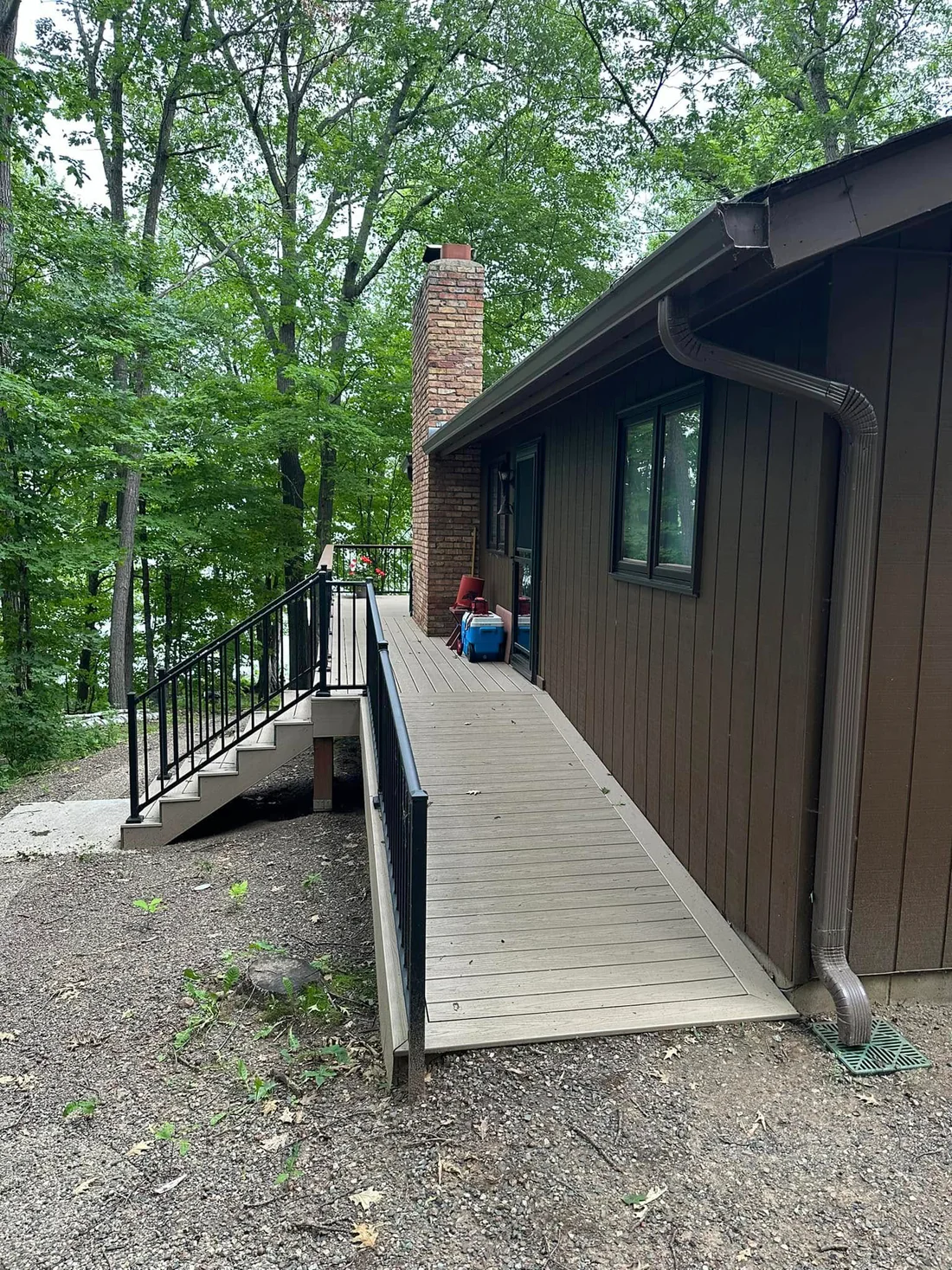 Metro Remodeling Lake House Composite Deck W: Accessible Entry2