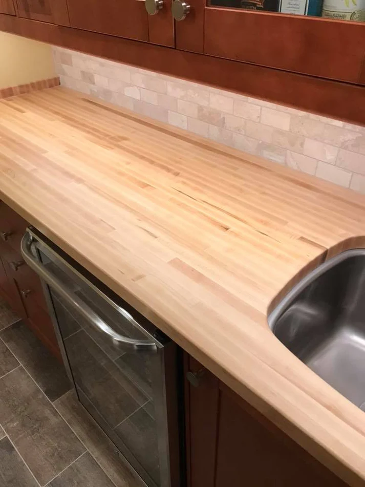 Metro Remodeling Metro Remodeling Basement Update With Custom Butcher Block Wet Bar & Bathroom1
