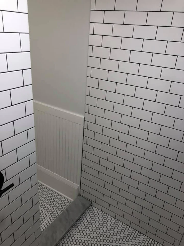 Metro Remodeling Modern Feel Subway Tile Bathroom Update5
