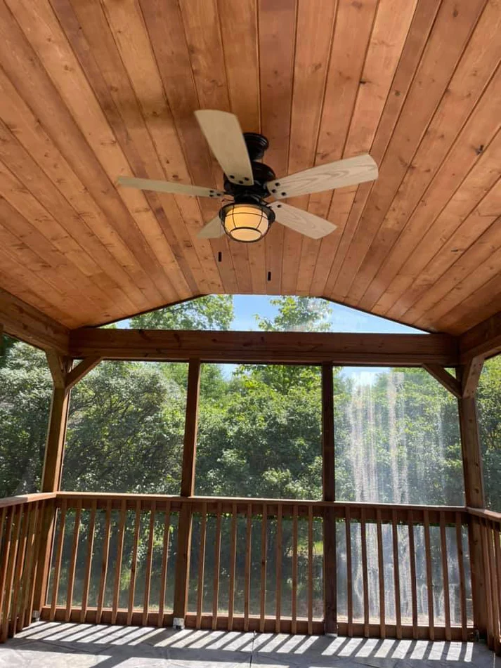 Metro Remodeling Overlook Patio Stamped Concrete With Gazebo2