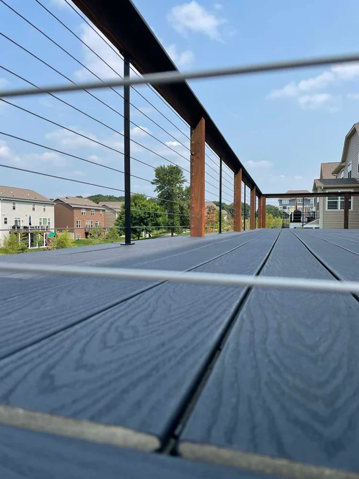 Metro Remodeling Penn Avenue Mid-Level Composite Decking W: Stairs1