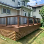Metro Remodeling Simple Low-Level Composite Deck W: Stairs