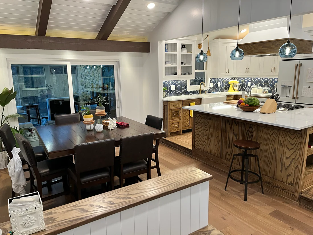 Metro Remodeling Updated Kitchen - Open Concept Vented Range Patterned Tiling1