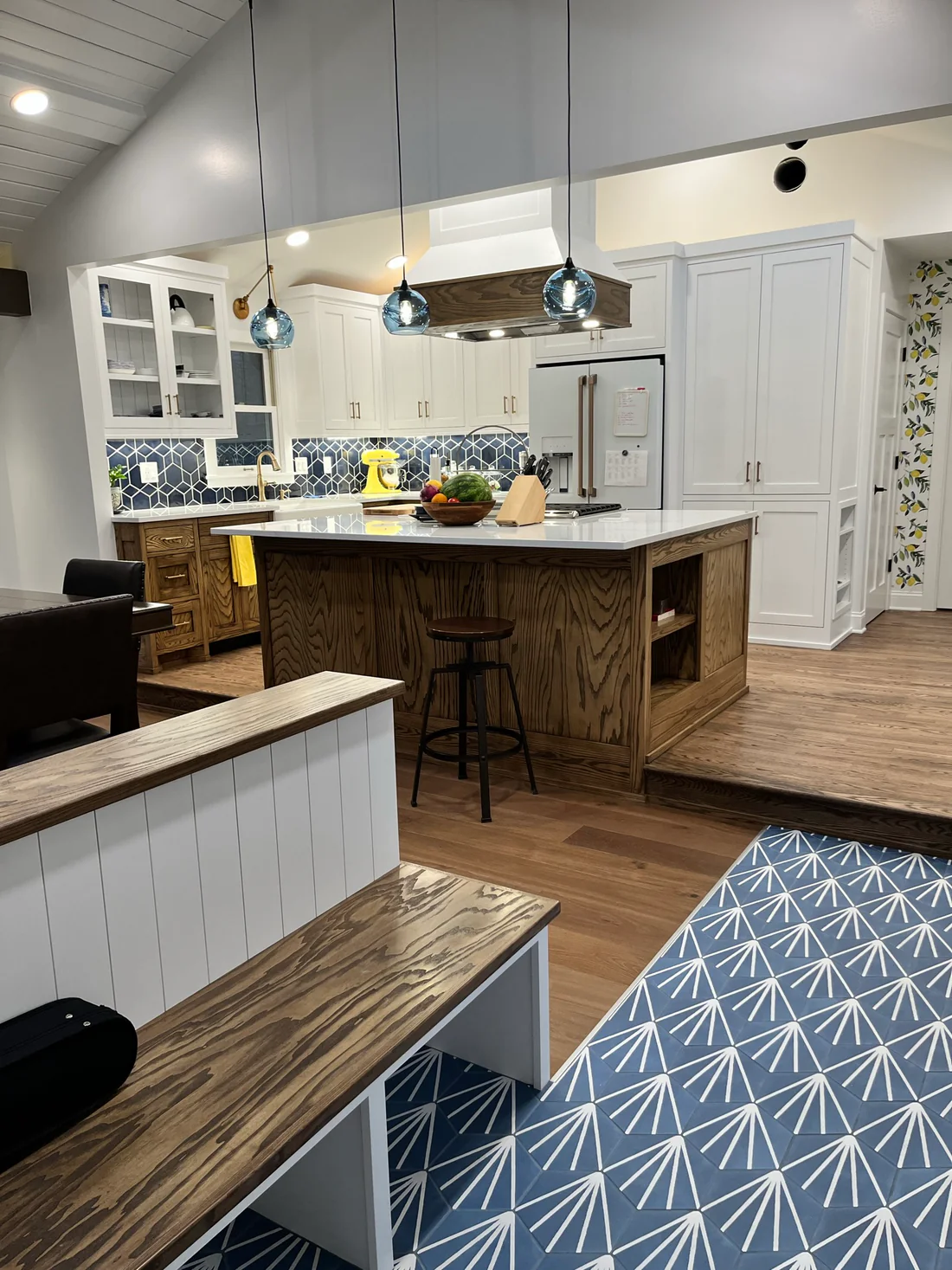 Metro Remodeling Updated Kitchen - Open Concept Vented Range Patterned Tiling6