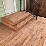Metro Remodeling Wood Construction Mid-Level Wood Decking With Stairs
