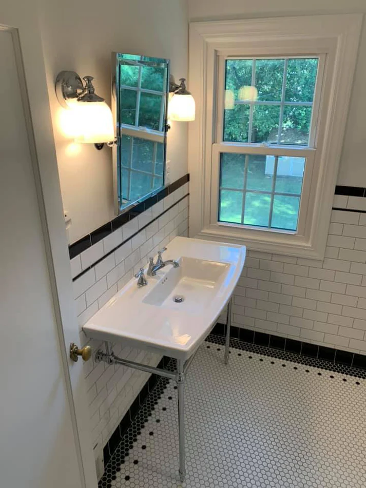 Metro Remodling Retro Feel Subway Tile Bathroom Update4