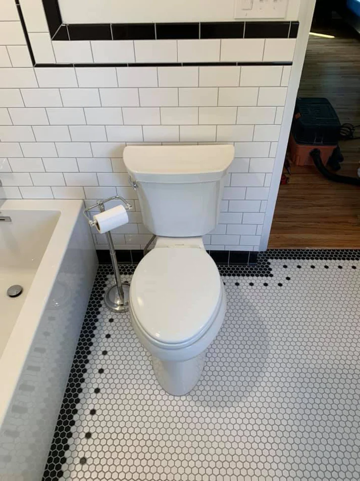 Metro Remodling Retro Feel Subway Tile Bathroom Update6